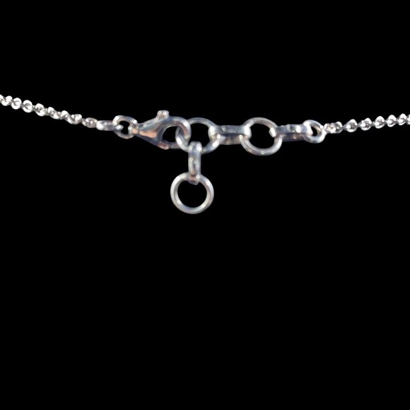 Larimar Glass Gemstone Necklace Boho Coastal Statement Festival Mermaidcore - Picture 7 of 7